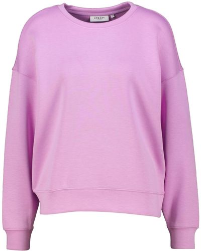 Moss Copenhagen Sweatshirt MSCHIMA Q (1-tlg) - Pink