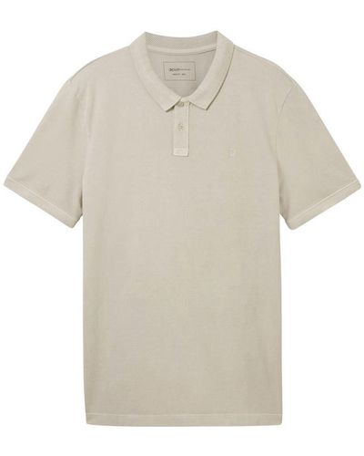 Tom Tailor T-Shirt overdyed polo - Weiß