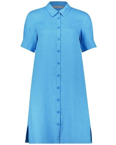 BETTY&CO Strickkleid Kleid Lang 1/2 Arm - Blau