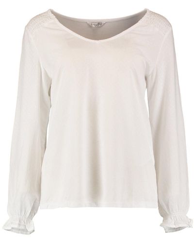 Hailys Blusentop Blouse Sm44oothy - Weiß