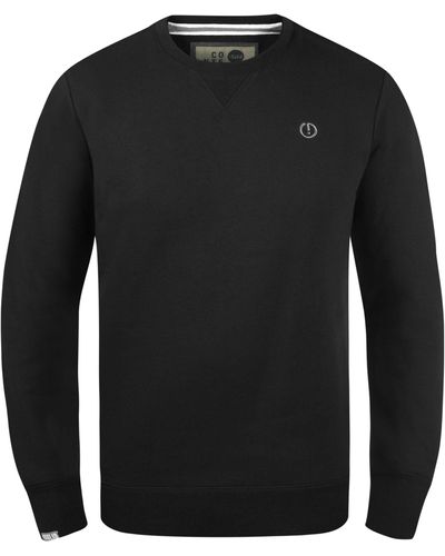 Solid Sweatshirt SDBenn O-Neck Sweatpullover mit weicher Fleece-Innenseite - Schwarz