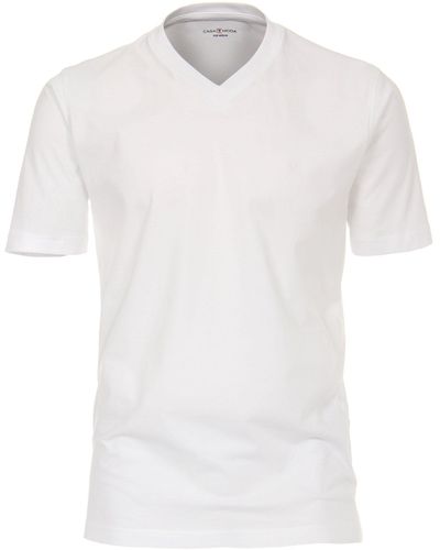 CASA MODA T-Shirt (2-tlg) ohne - Weiß