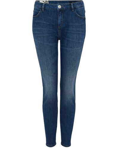 Opus Skinny-fit-Jeans Hose Denim Evita - Blau