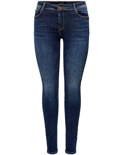 ONLY 5-Pocket-Jeans ONLPUSH SHAPE REG SK DNM AZG683NOOS - Blau