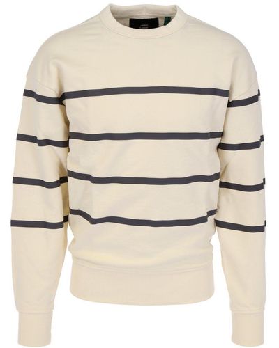 G-Star RAW Sweatshirt Placed Stripe Loose sw r (1-tlg) - Natur