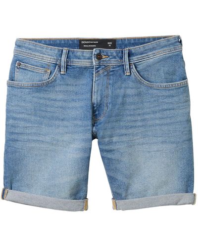 Tom Tailor Jeansshorts Kurze Hose (1-tlg) - Blau