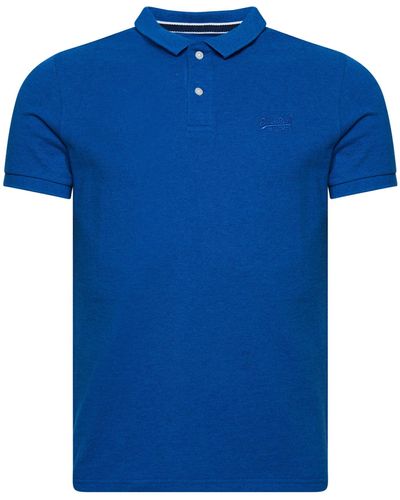 Superdry T-Shirt CLASSIC (1-tlg) - Blau