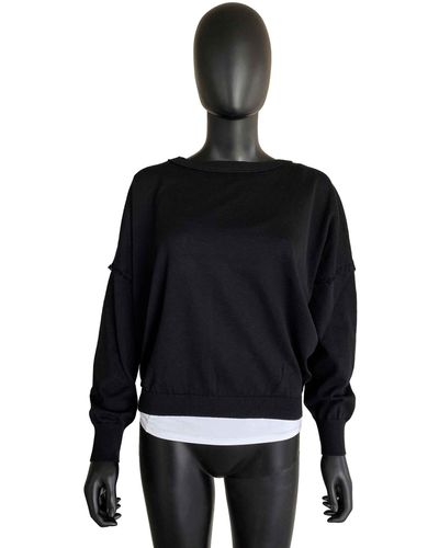 Zhrill Sweatshirt Pullover TATUM Black (0-tlg) - Schwarz