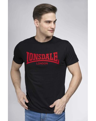 Lonsdale London T-Shirt LL008 ONE TONE - Schwarz