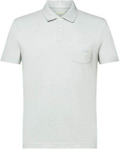 Esprit Poloshirt aus Baumwolle mit Logo - Weiß
