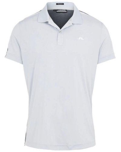 J.Lindeberg . Poloshirt Flinn Regular Fit Golf Polo Stone Grey - Weiß