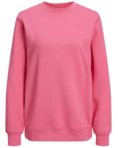 Jack & Jones Sweatshirt JXABBIE RLX LS EVERY CREW SWT NOOS - Pink