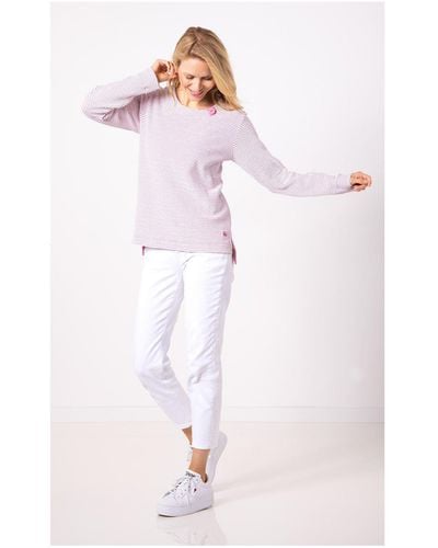 SER Sweatshirt, Struktur W923602 auch in groß Größen - Pink