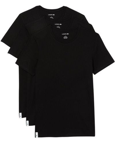 Lacoste T-Shirt Basic Rundhals (Packung - Schwarz