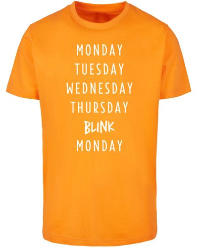Mister Tee Blink T-Shirt Round Neck (1-tlg) - Orange