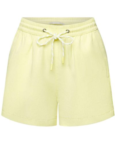Edc By Esprit Pull-on-Shorts mit Tunnelzug auf Taillenhöhe (1-tlg) - Gelb
