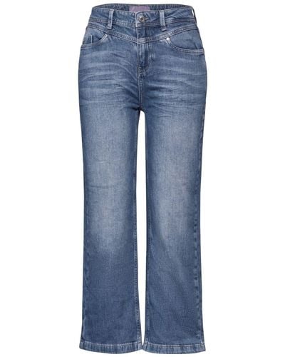 Street One Regular-fit-Jeans Style Denim-Straight Leg,casua, Auth Mid Blue - Blau