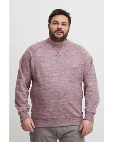 Blend Basic Langarm Sweater Rundhals Pullover Sweatshirt Jumper (1-tlg) 4031 in Rot - Lila