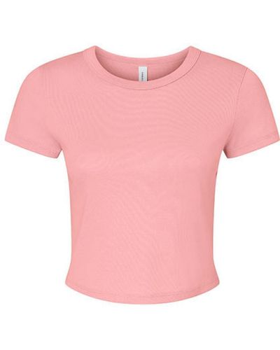 Bella Canvas Bella + Canvas Rundhalsshirt Women ́s Micro Rib Baby Tee T-Shirt - Pink