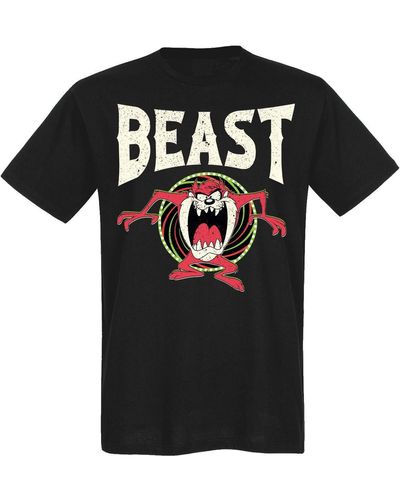 Warner T-Shirt Looney Tunes Taz Beast - Schwarz