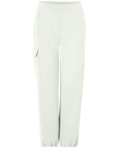 Rich & Royal Stoffhose cargo pants - Weiß
