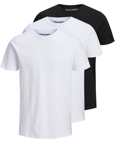 Jack & Jones & - 3er-Pack T-Shirt JceOrganic Regular-Fit Basic - Mehrfarbig