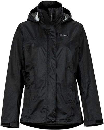 Marmot Funktionsjacke Women's PreCip® Eco Jacket mit aufgenähtem Markenlogo - Schwarz