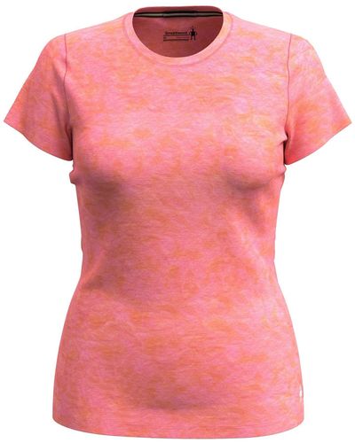 Smartwool Kurzarmshirt W Merino Short Sleeve Tee - Pink