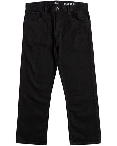 Quiksilver Regular-fit-Jeans Aqua Cult Ankle Washed Black - Schwarz