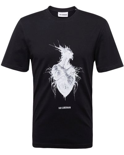 Han Kjobenhavn T-Shirt Heart Monster (1-tlg) - Schwarz