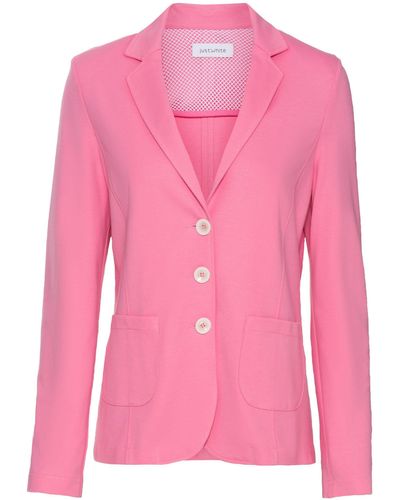 just white Hemdbluse Blazer 220 - Pink