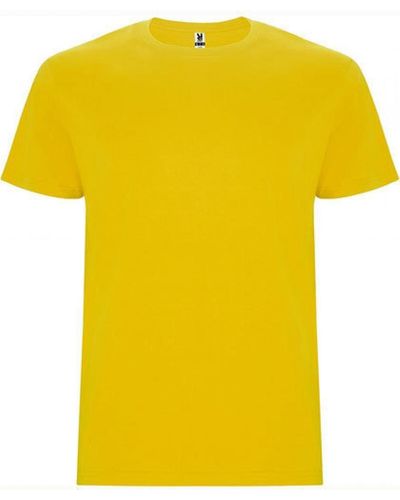 Roly Rundhalsshirt Stafford T-Shirt - Gelb
