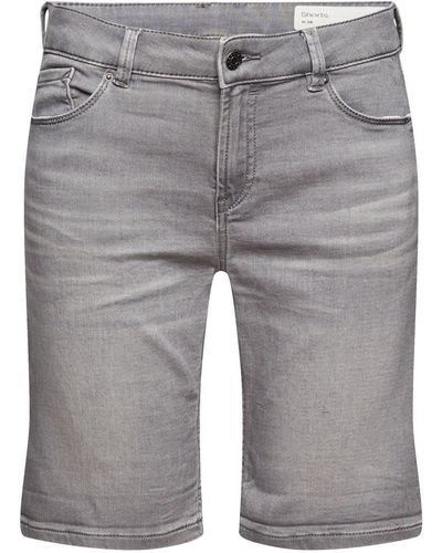 Esprit Regular-fit-Jeans Shorts denim - Grau