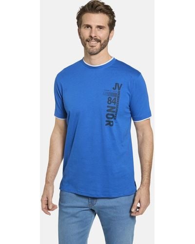 Jan Vanderstorm T-Shirt FLEMMING - Blau