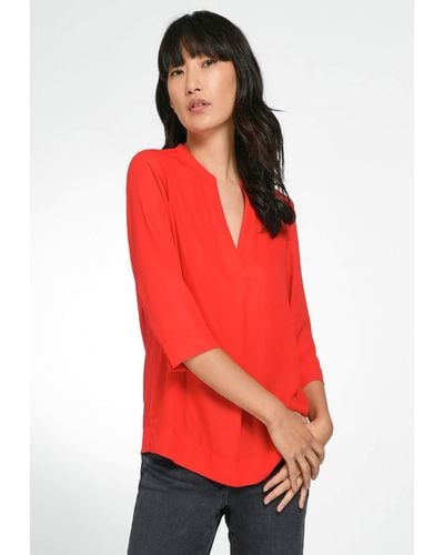Basler Klassische Bluse Blouse mit modernem Design - Rot