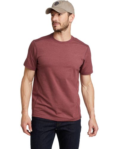 Eddie Bauer T-Shirt Adventurer mit recyceltem Polyester - Rot