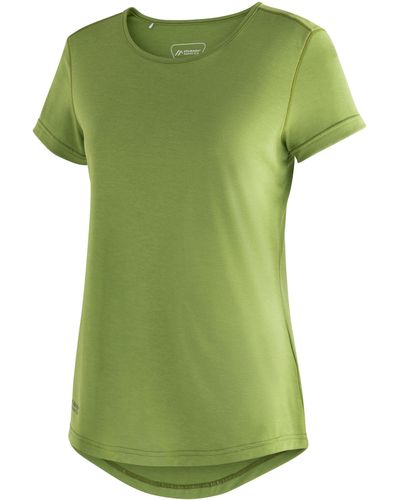 Maier Sports T-Shirt Horda /S W Kurzarmshirt für Wandern und Freizeit - Grün