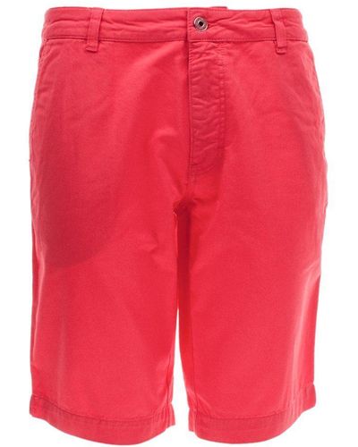 Saint James Bermudas 1120 Shorts Hose Doug II aus Baumwolle - Rot