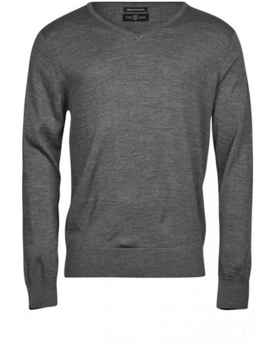 Tee Jays Sweatshirt V-Neck Sweater / Pullover - Grau