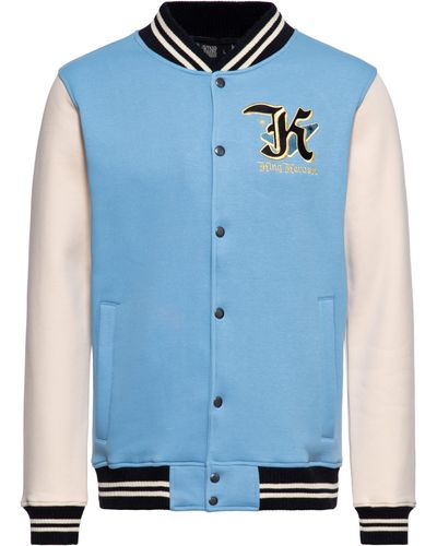 King Kerosin Collegejacke Detroit Greaser im 50s Style - Blau