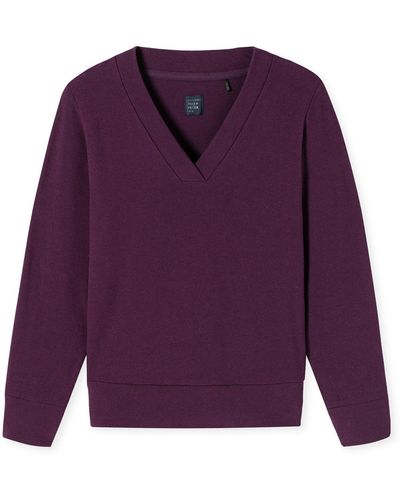 Schiesser Mix & Relax Sweatshirt pulli pullover - Lila