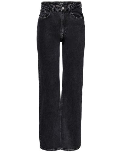 ONLY 5-Pocket-Jeans ONLJUICY HW WIDE LEG REA244 NOOS - Schwarz
