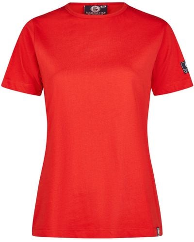 Schietwetter T-Shirt unifarben, luftig - Rot