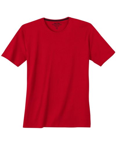 Redmond Rundhalsshirt Übergrößen T-Shirt rot