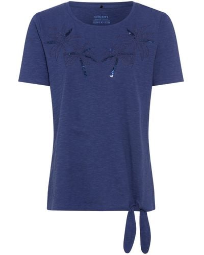 Olsen T-Shirt Short Sleeves - Blau