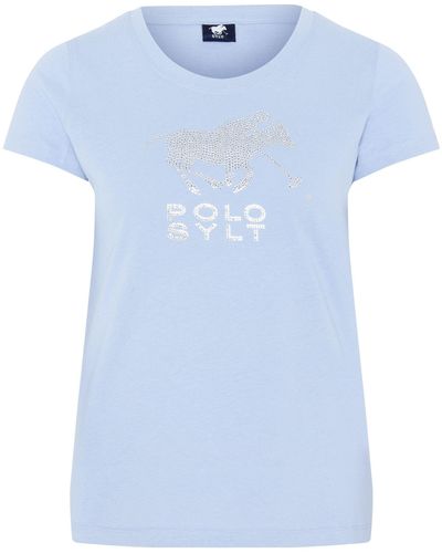 Polo Sylt T-Shirt mit funkelndem Dekor - Blau