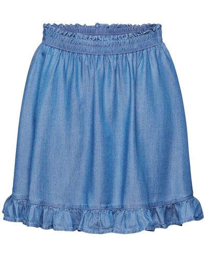 Edc By Esprit Minirock Skirts light woven - Blau
