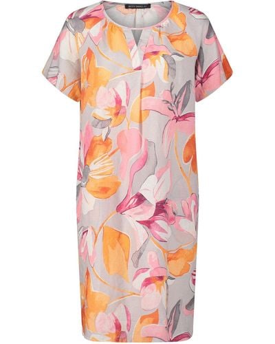 Betty Barclay Sommerkleid Kleid Kurz 1/2 Arm, Grey/Rosé - Pink
