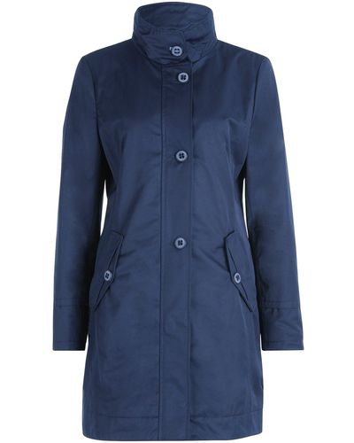 SAINT JACQUES Outdoorjacke Mantel Wolle in Blau | Lyst DE