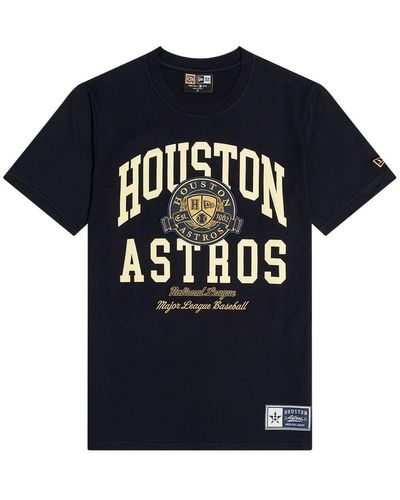 KTZ Print-Shirt MLB LETTERMAN Houston Astros - Blau